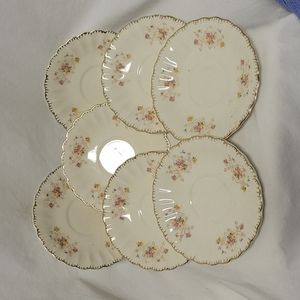 Limoges New Princess China saucers, lot of 7